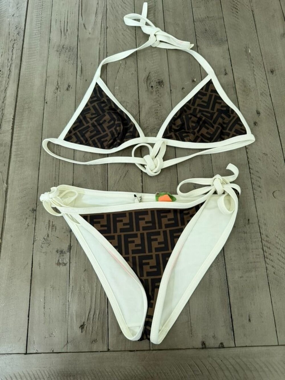 Fendi Bikini 2 Piece FF Size 42 AS IS